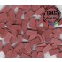 1/35, 1/32 Roof Tiles Flat Bricks Round Style - Dark Brick-Red (Ceramic) 500pcs