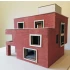 1/32, 1/35 Flexyway Single, Solid Red Dark Bricks (1500 bricks, wall: 23.5 x 13.8 cm)