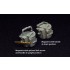 1/35 WWII German Machine Gun MG34/42 Drum Magazine w/Carrier (Resin+PE)