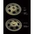 1/35 WWII German RSO Road Wheels for Dragon/Italeri RSO kit (8 Resin Wheels)