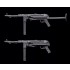 1/35 WWII Sub Machine Gun Set: PPSH & MP40 w/Shoulder Stocks & Vehicle Mount