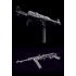 1/35 WWII Sub Machine Gun Set: PPSH & MP40 w/Shoulder Stocks & Vehicle Mount