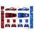 Decals for 1/24 Fujimi Ferrari 599 GTB FIORANO PANAMERICAN 20000 B