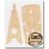 1/350 Bismarck Wooden Deck DX For Tamiya