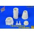 1/48 F-20A Exhaust Nozzles (Raised-head rivets) for Freedom Models