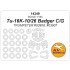 1/144 Tupolev Tu-16K-10 Badger C/G Masks for Trumpeter #03908/03907