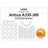 1/144 RU Airbus A330-300 Canopies and Wheels Masks for Zvezda kits