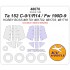 1/48 Ta 152 C-0/C-1 /R14/Fw 190D-9 Masking for HobbyBoss kits