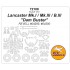 1/72 Lancaster Mk.I/III/B.III Dambusters Masking w/Wheels Masks for Revell kits