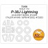 1/72 P-38 Lightning Masking for Academy #2209/12405, Italeri #1446/MPM #72002/03