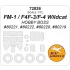 1/72 FM-1/F4F-4/F4F-3 Wildcat Masks for Hobby Boss (canopies and wheels)