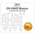 1/72 OV-10A/D Bronco Masks for ICM #72185/72186 (canopies and wheels)