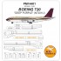 1/144 Boeing 720 DEEP PURPLE Masks for N7201U
