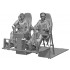 1/72 WWII US Bomber Pilot & Co-pilot set (2 figures)