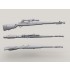 1/35 M1D Sniper Garand set (3x Basic M1D, 2x Flash Hider Version w/5x M84 Scopes)