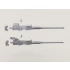 1/35 M2 HMG Bodies (2pcs) w/Sight & Optic Mounts Set