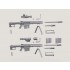 1/35 Barrett M107A1 Sniper Rifle set (2 Bodies and Accessories)