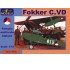 1/72 Fokker C.VD Holland Multi-role Biplane (Decal Options: 615, 601, 612, 592)