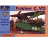 1/72 Fokker C.VD Holland Multi-role Biplane (Decal Options: 641, 614, 596, 619)