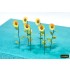Paper Sunflowers for Dioramas for 1/32 1/35 1/48 Scale kits