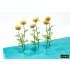 Paper Sunflowers for Dioramas for 1/32 1/35 1/48 Scale kits