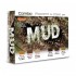 Mud Set (3 Pigments & 3 Acrylic Colours)