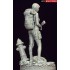 90mm scale Stand Alone (standing figure w/scenic resin base)