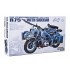 1/35 WWII German Motorcycle R75 Motorcycle + Sidecar & Trailer
