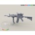 1/35 US Army M4 Carbine w/Rail Interface System Without RAS Picatinny Rail Cover