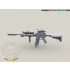 1/35 US Army M4 Carbine w/Rail Interface System Without RAS Picatinny Rail Cover