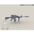 1/35 US Army M4 Carbine w/Rail Interface System Without RAS Picatinny Rail Cover