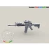 1/35 US Army M4 Carbine w/Rail Interface System Without RAS Picatinny Rail Cover