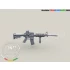 1/35 US Army M4 Carbine w/Rail Interface System Without RAS Picatinny Rail Cover