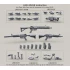 1/35 US Navy Seals Weapon Mk.18 Rifle (CQBR) - Resin Parts