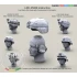 1/35 US Army Modern Heads w/ESS Crossbow Goggles &Peltor Communication Headsets
