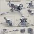 1/35 MK19-3 40mm Grenade Machine Gun on MK93 Machine Gun Mount with M3 Tripod