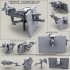 1/35 MK19-3 40mm Grenade Machine Gun on MK93 Mount,Pedestal&Wide SAG Shield&CSWL