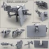 1/35 MK19-3 40mm Grenade Machine Gun on MK93 Mount,Pedestal&Wide SAG Shield&CSWL