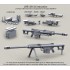 1/35 Barrett M82A1 .50 Caliber Long Range Sniper Rifle (LRSR) and M82A1 CQB