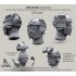 1/35 Airframe Helmet and Choops Set without Helmet Cover & w/Heads (4 sets)