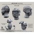 1/35 Airframe Helmet and Choops Set w/Helmet Covers & Heads (4 sets)