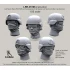 1/35 (Un)MICH 2000 Helmet,2000 Helmet w/Norotos 1 Hole Shroud, Milspec MICH Plate Big Size