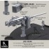 1/35 WWII M2HB Browning .50 Calibre Machine Gun w/o Flash Hider in Korean War,Vietnam War