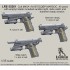 1/35 Colt M45A1 M1070CQBP MARSOC .45 Pistol w/Holster (Surefire Light+Slide Catch+Hammer)