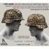 1/35 WWII German Stahlhelm 42 w/Bread Bag Strap & Chiken Wire Camo Base Type IV (Big Size)