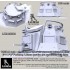 1/35 Assault Armour Turret w/Panoramic Bulletproof Glasses, 6P41 PKP & Circular LED Lights