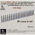 1/35 12.7mm SPENT SHELLS (80pcs) for Soviet/Russian Heavy Machine Gun DShKM/NSV UTES/KORD