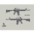 1/35 Vietnam War Xm177 Rifle