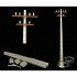1/35 Electric Concrete Pole (height: 20cm)