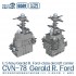1/700 US Navy CVN-78 Gerald R. Ford Carrier (6401 Upgrade)